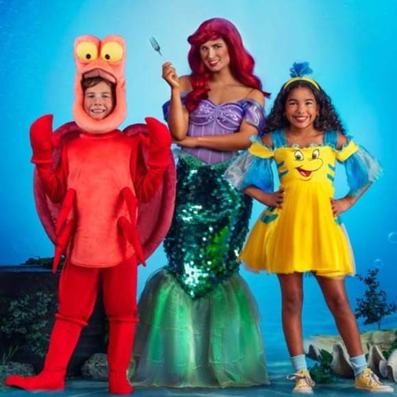 NWT Disney Flounder Girl's Costume Dress - Picture 7 of 7